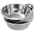 Callyne Stainless Steel Mixing Bowls, Set of 4 Metal Prep Bowls