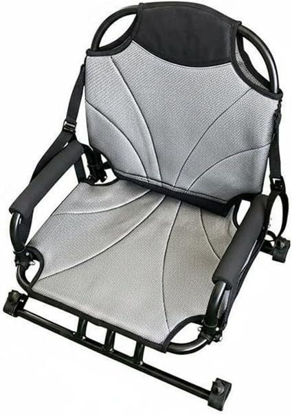 SM SunniMix Rotatable Kayak Seat Featuring Aluminum Construction Paddleboards Swivel Chair With Mesh Armrest Ergonomic Support Wide Base Suitable for Outdoor Boating Fishing Paddling