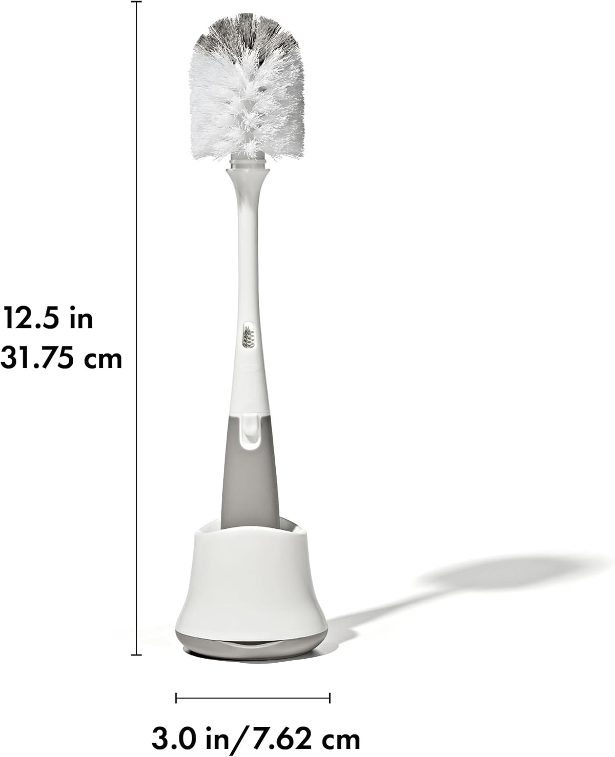 Oxo Tot Bottle Brush with Nipple Cleaner and Stand, Gray