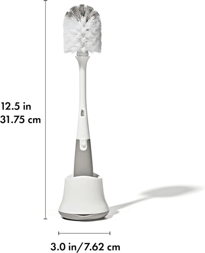 Oxo Tot Bottle Brush with Nipple Cleaner and Stand, Gray
