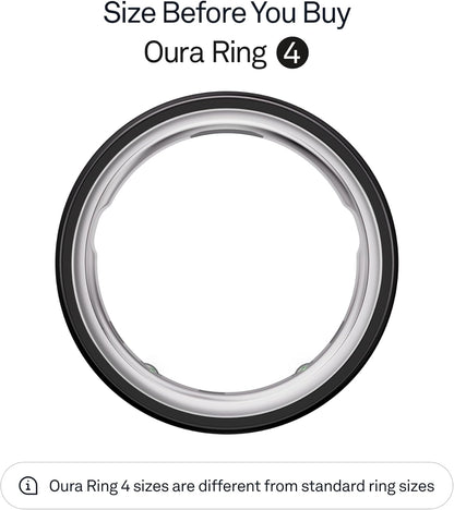 Oura Ring 4 - Gold - Size 9 - Smart Ring - Size First with Oura Ring 4 Sizing Kit - Sleep Tracking Wearable - Heart Rate - Fitness Tracker - Up to 8 Days of Battery Life