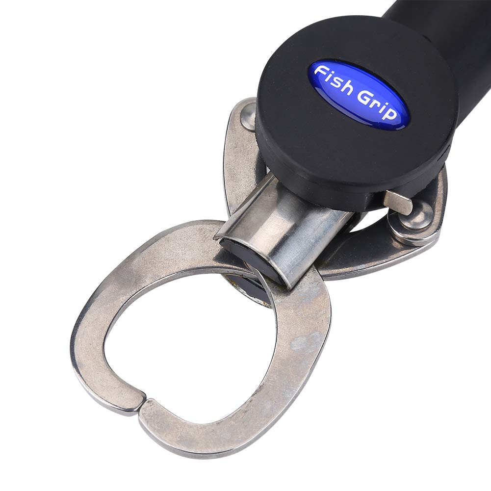 Fishing Gripper Fish Lip Grip Fish Grabber Fish Holder with 1M Tape Measure 15KG Weighting Scale Fishing Tackle Tool with Weight Scale