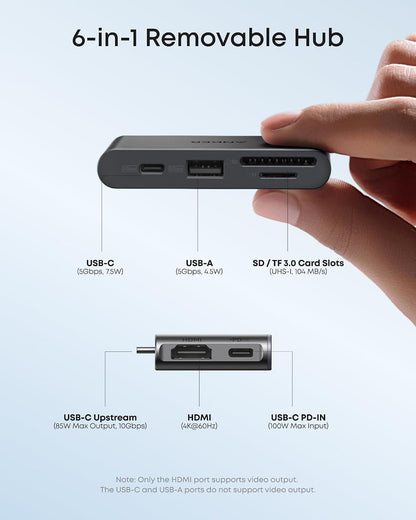 Anker Nano Laptop Docking Station, 13-in-1 USB-C Triple Display | 2 HDMI and 1 DP, 10 Gbps USB-C, 3 USB-A, Audio, SD/TF, Ethernet, 100W Max PD for Dell, Lenovo, HP, and More