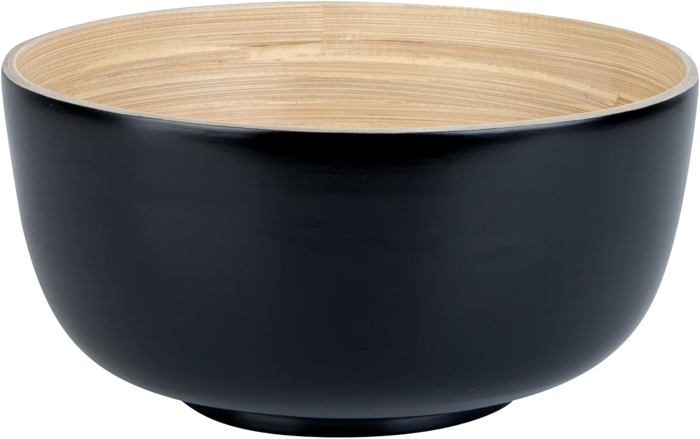 Restaurantware-Bambuddha 51 Ounce Extra Large Salad Bowl, 1 Heavy-Duty Round Salad Bowl - Sustainable, Reusable, Blue Bamboo Serving Dish, for Serving Salads, Fruits, and Appetizers