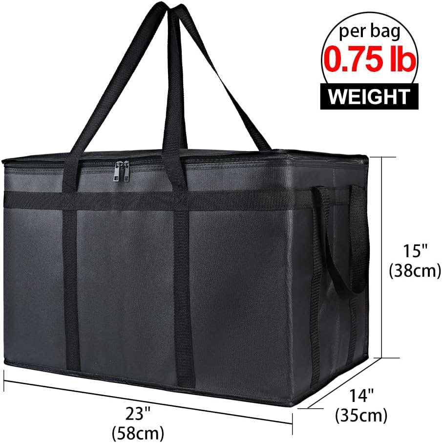 Purilite Select™ Insulated Food Delivery Bag – Extra Large Thermal Carrier for Hot &amp; Cold Food Transport