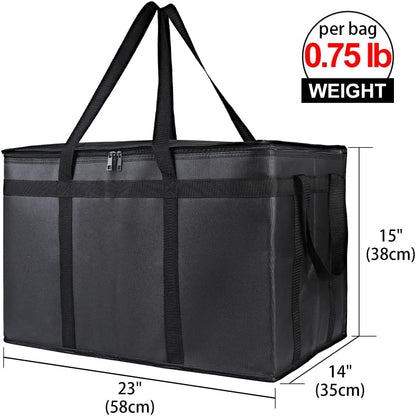 Purilite Select™ Insulated Food Delivery Bag – Extra Large Thermal Carrier for Hot &amp; Cold Food Transport
