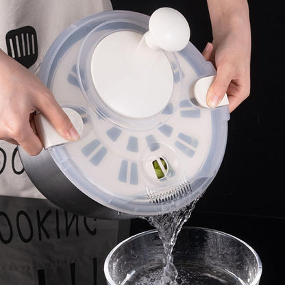 ciopswslk Stainless Steel Bowl Salad Non-Slip Base for Stable Salad Mixing Stainless Steel Salad Spinners Lettuce Spinners, Stainless Steel