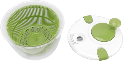 Large Salad Spinner, Fruit and Vegetable Dryer, Quick Dry Holder Design with Drain, Bowl and Strainer - Quick and Easy Multipurpose Lettuce Spinner Vegetable Fruit Dryer Kitchen Tool