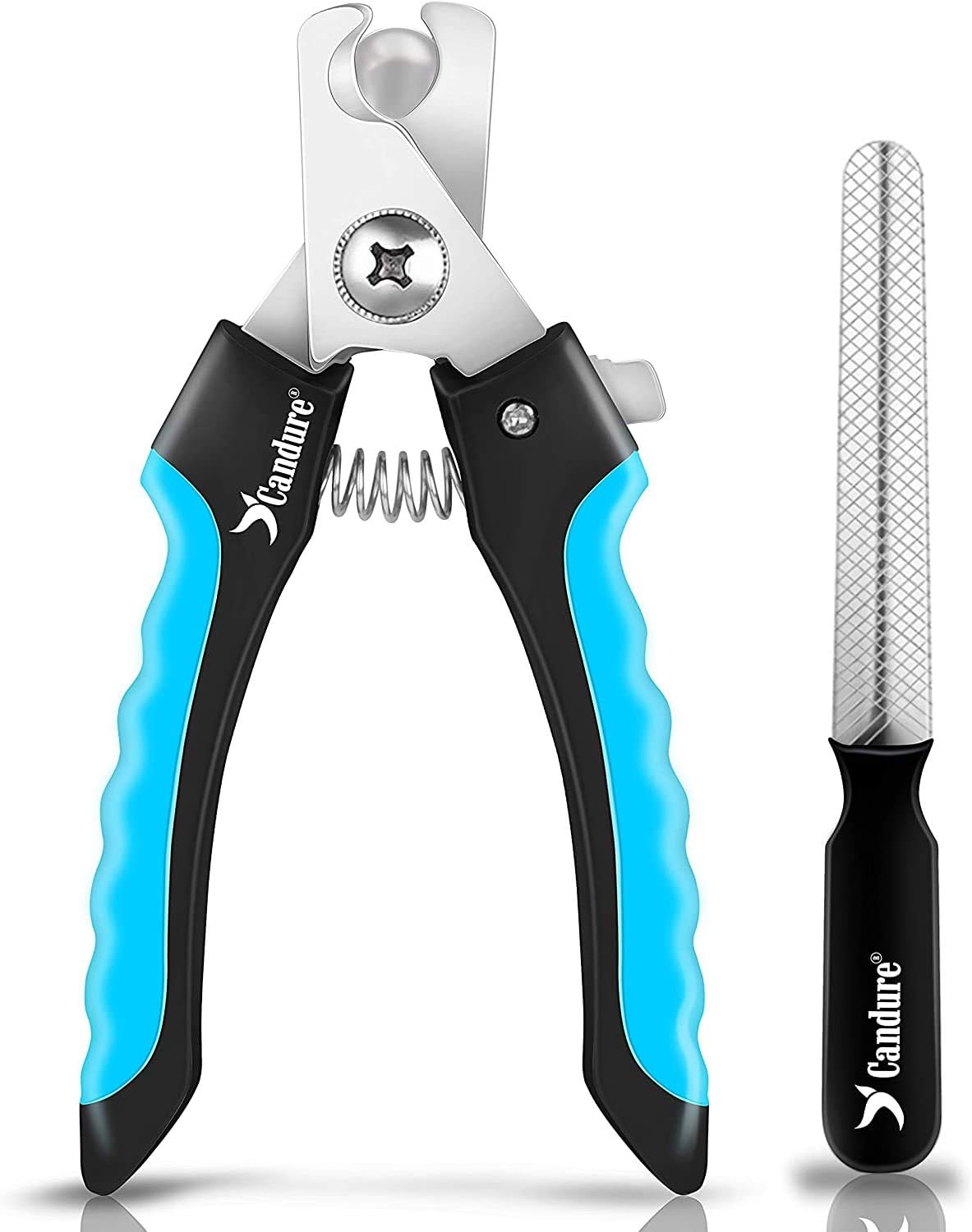 Candure Cat Nail Clippers Stainless Steel Cat Claw Trimmers for Rabbits,Guinea Pigs, Birds, Puppies, Kittens and Small Animals- Pet Nail Clippers for Professional and Home Use (Black)