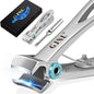 Nail Clippers for Men Thick Nails - Gifts for Men Dad Sharp Extra Large Heavy Duty Toesnail Clippers, 16mm Wide Jaw Opening Toenail Clippers for Seniors Nails Cutter