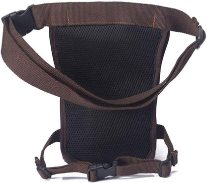 Motorcycle Drop Leg Bag Nylon Waist Pack for Men Women Travel Hiking Tactical Cycling Bike Ride Riding Crossbody Shoulder Fanny Pouch