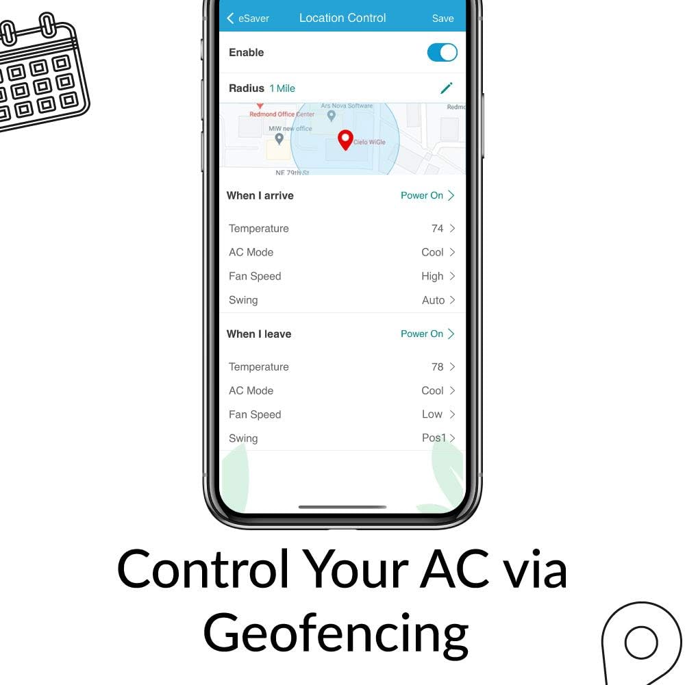 Breez Eco | Smart AC Controller for Mini Split, Window, Portable ACS | WiFi, Alexa, Google, Siri Shortcuts, SmartThings, IFTTT, Free App, NO Subscriptions | Schedules, Geofencing, Comfy (Black)