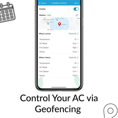 Breez Eco | Smart AC Controller for Mini Split, Window, Portable ACS | WiFi, Alexa, Google, Siri Shortcuts, SmartThings, IFTTT, Free App, NO Subscriptions | Schedules, Geofencing, Comfy (Black)