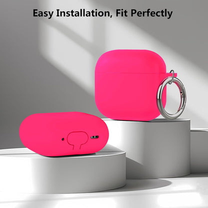 Aircawin for Airpods 4 Case Cover,Shockproof Case for Airpods 4th Generation Case Cover 2024,Premium Silicon Case with Keychain and Cleaing Pen for Airpods 4 Gen, Wireless Earphone Accessories-Blue