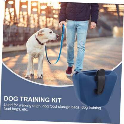 VOSAREA 2pcs Silicone Dog Treat Container Training Pouch Pet Supplies for Puppies