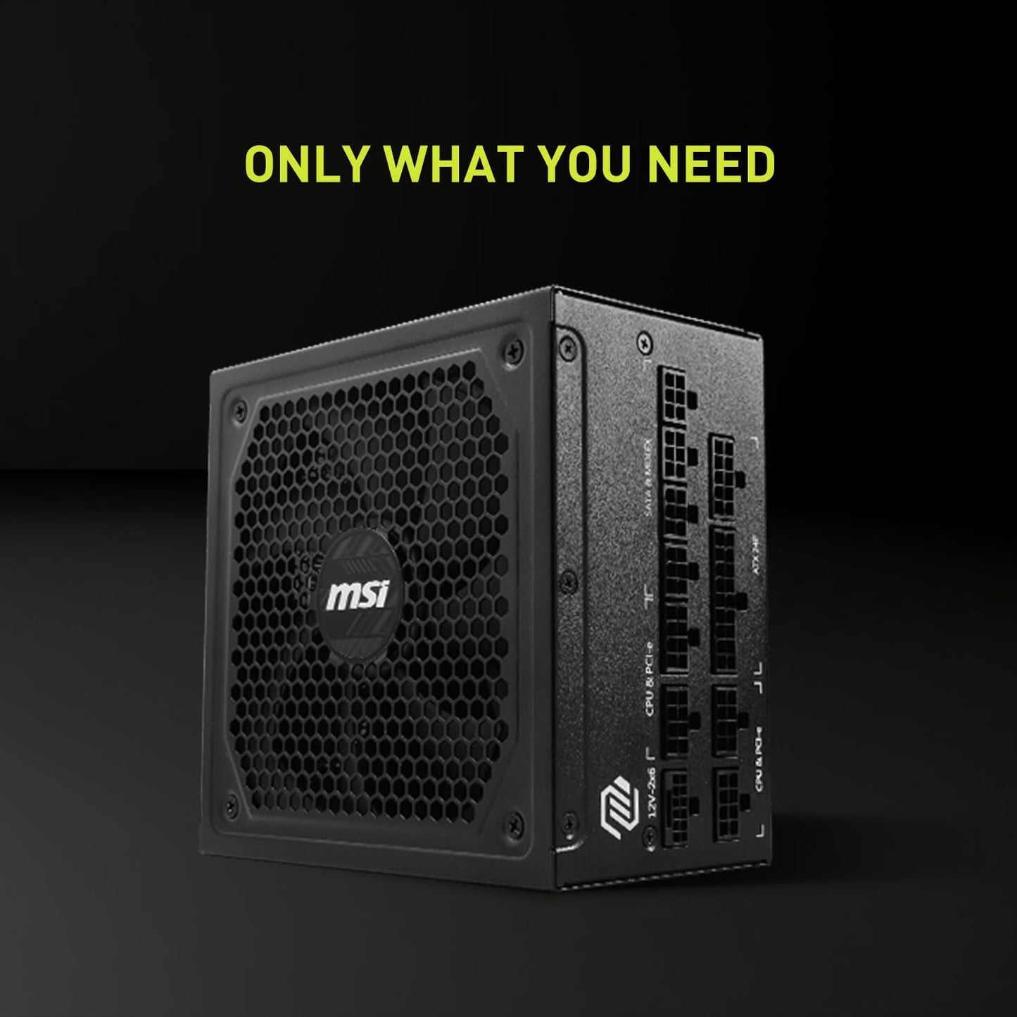 MSI MAG A750GL PCIE 5 Gaming Power Supply - Full Modular - 80 Plus Gold Certified 750W - Compact Size - ATX PSU - PuriLite