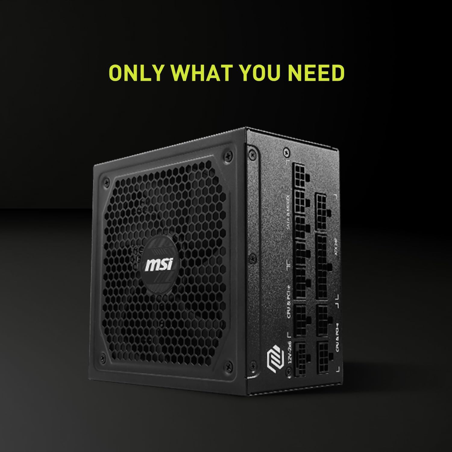 MSI MAG A750GL PCIE 5 Gaming Power Supply - Full Modular - 80 Plus Gold Certified 750W - Compact Size - ATX PSU - PuriLite