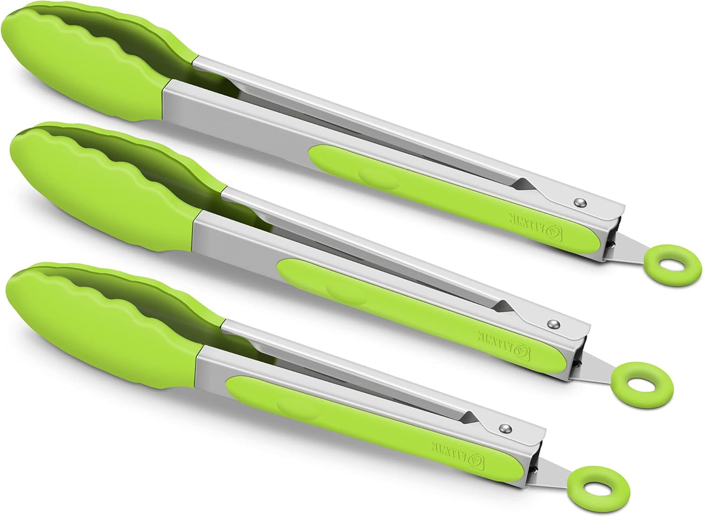 Purilite Select Silicone &amp; Stainless Steel Kitchen Tongs