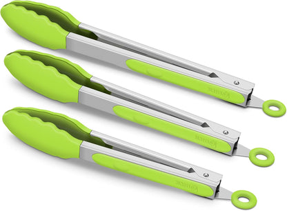 Purilite Select Silicone &amp; Stainless Steel Kitchen Tongs