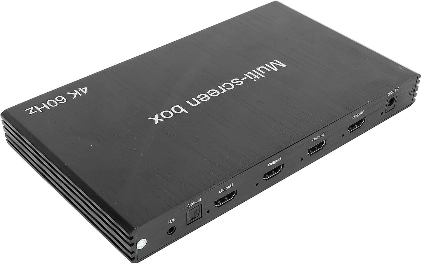 4K 60Hz HD Multiviewer with 3.5mm Output, 1 in 4 Out Quad Multi Viewer, Seamless er for Security Cameras, PCs, and Projectors