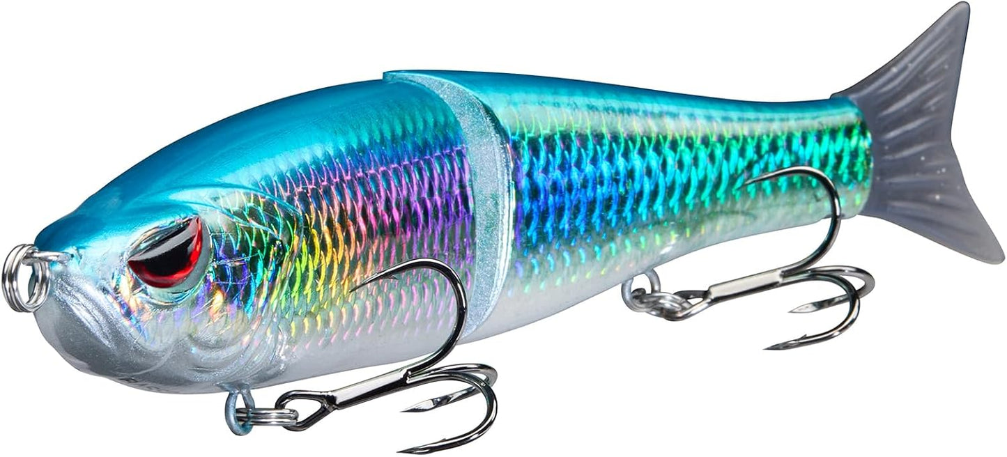 Bassdash SwimShad Glide Baits Jointed Swimbait Bass Pike Salmon Trout Muskie Fishing Lure