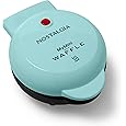 Holstein Housewares Personal/Mini Waffle Maker, Non-Stick Coating, Yellow - 4-inch Waffles in Minutes, Ideal for Breakfast, Brunch, Lunch or Snacks