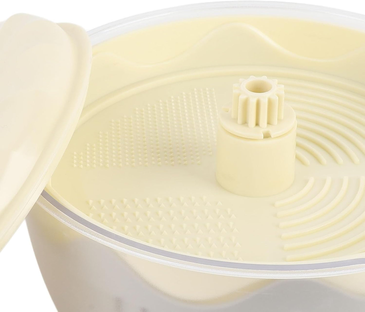 Salad Spinner High Efficiency Multifunctional Vegetable Washer and Salad Chopper for Home (Beige)