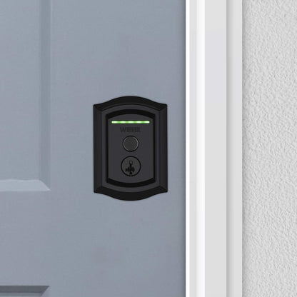 Weiser Halo Matte Black WiFi Smart Lock, Keyless Entry Door Lock, Touchscreen Keypad Door Lock, Amazon Alexa & Google Assistant/Google Home Compatible, Deadbolt Lock, Smart Locks for Entry Door