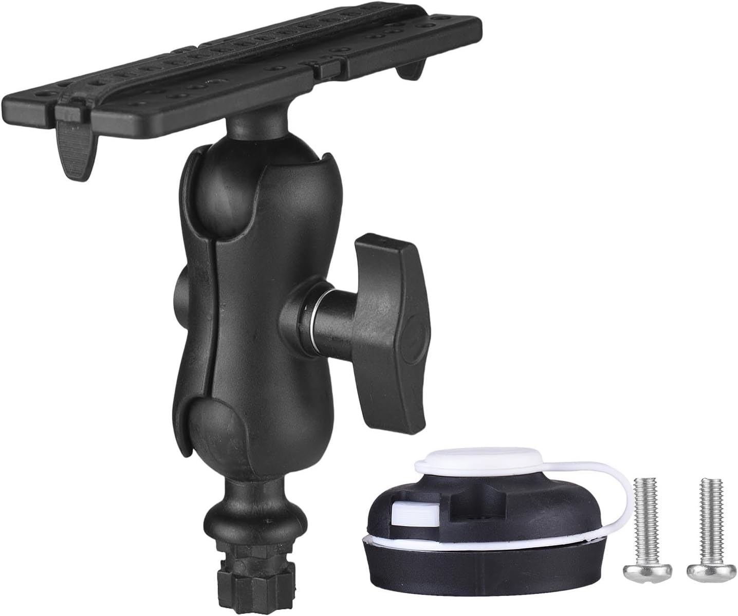 fosa Fish Finder Mount Base, Universal Fish Finder Bracket, Adjustable Kayak Electronic Holder with 360° Rotation Fishing Accessories