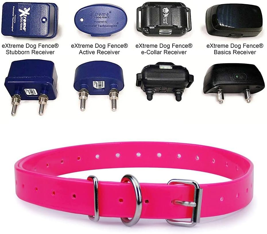 Orange Heavy-Duty 3/4" Waterproof and Odor Proof TPU Replacement Dog Collar Strap for Bark, Shock, Training and Electric Dog Fence Receiver Collars