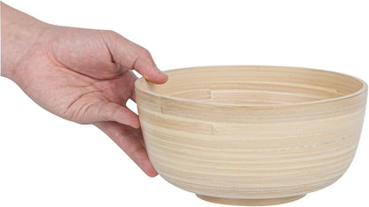 Restaurantware-Bambuddha 15 Ounce Small Salad Bowl, 1 Heavy-Duty Round Salad Bowl - Sustainable, Reusable, Black Bamboo Serving Dish, for Serving Salads, Fruits, and Appetizers
