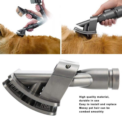 Pet Brush Suction Hair Pets Fit Vacuum Cleaner Head Replacement Vacuum Cleaner, Dog Pet Groom Tool Brush with Converter Adapter