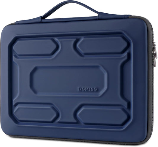 DOMISO 15.6 inch Laptop Sleeve with Handle Protective Shockproof Waterproof EVA Case for 15.6" Yoga 720 IdeaPad 310 320 ThinkPad T570/Legion 5 Gen 6/HP Envy 15/15.6" Notebooks, Dark Blue