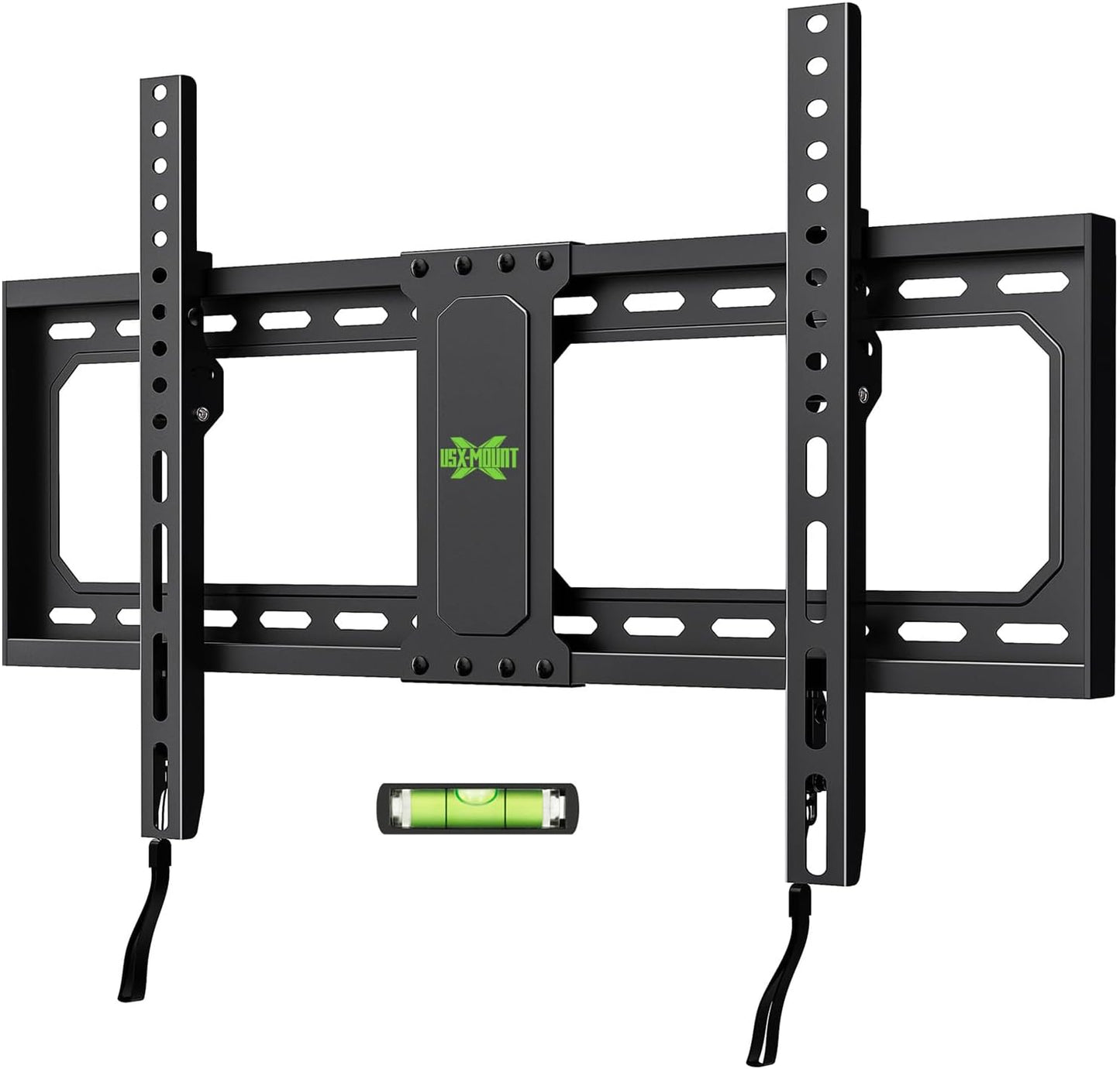 USX MOUNT UL Listed Fixed TV Wall Mount for 37-82 Inch TVs up to 132 Lbs, Low Profile TV Wall Bracket Fit Wood Studs 16", 18", 24", TV Mount with Max VESA 600x400mm, Quick Locked and Release, XFL090