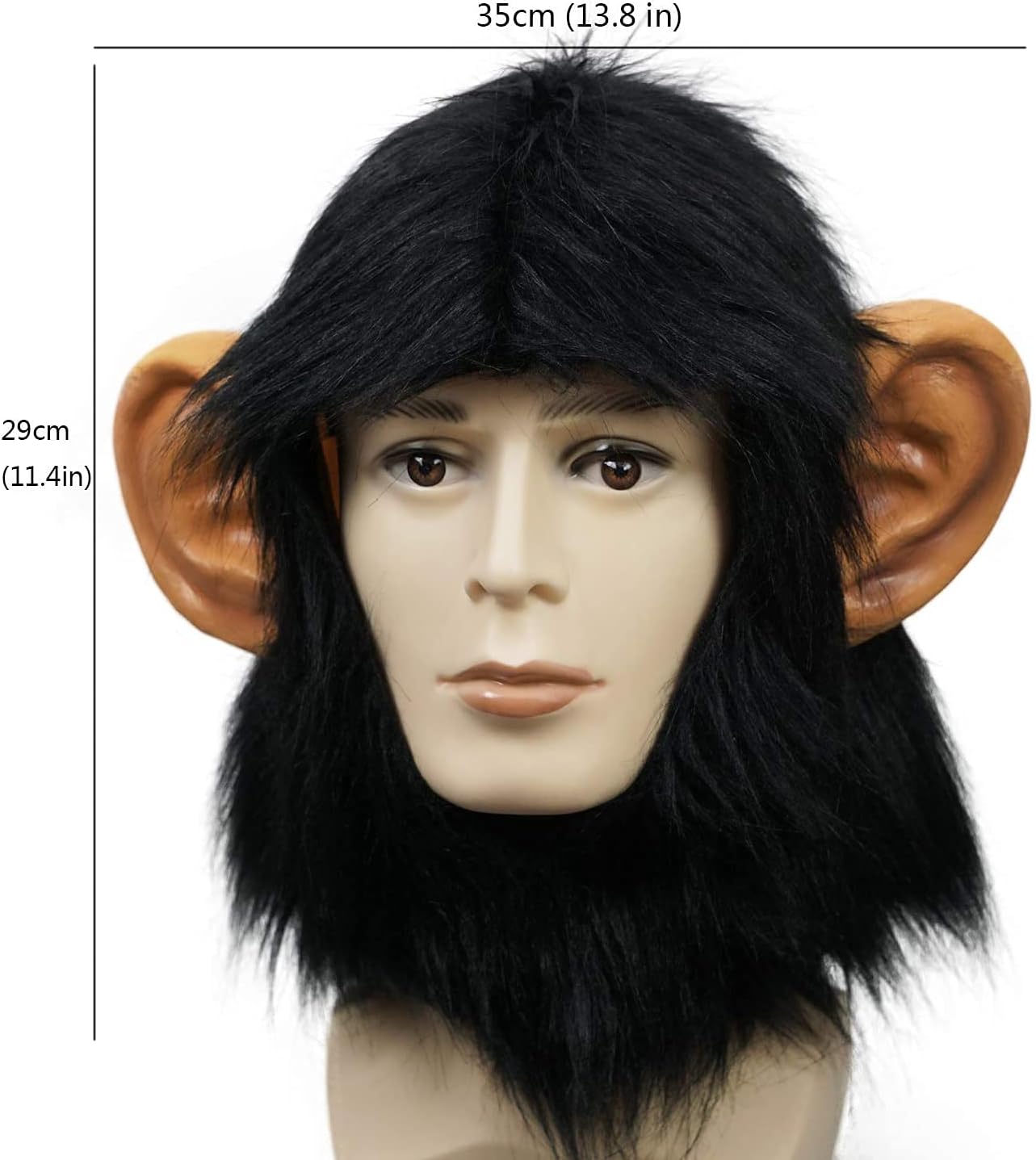 CreepyParty Half Face Monkey Fance Dressing Up Animal Head mask Anime Costume