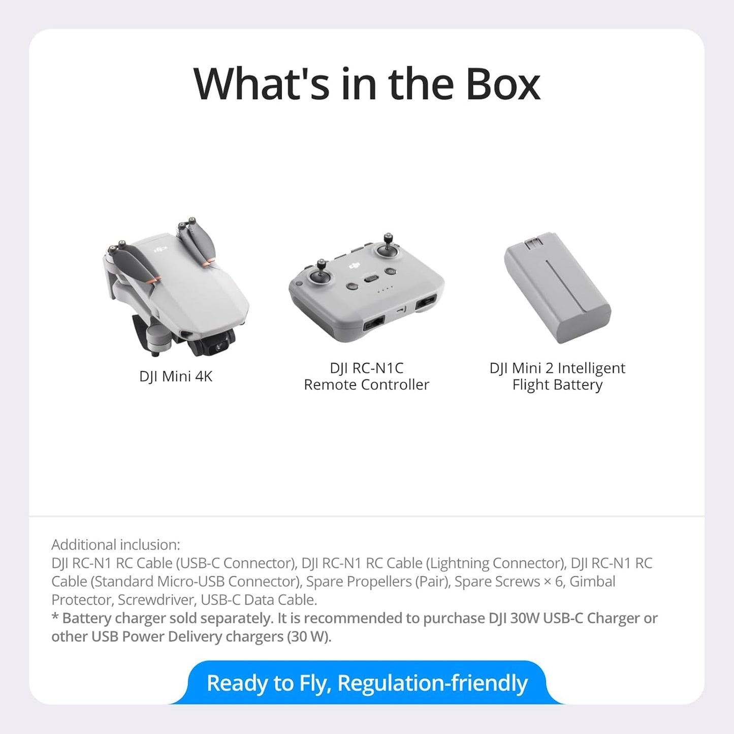 DJI Mini 4K Camera Drone Combo, Drone with 4K UHD Camera for Adults, Under 249 g, 3-Axis Gimbal Stabilization, 10km Video Transmission, Auto Return, 2 Batteries for 62-Min Max Flight Time, QuickShots