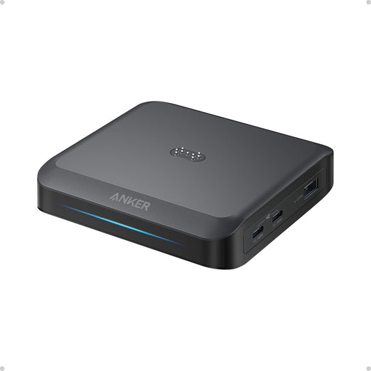 Anker Charging Base for Prime Power Banks with Pogo Pin, 150W Max | Powers Up to 4 Devices, for MacBook Pro / Air, Dell, iPhone 17 / 16 Series, Samsung, and More (Power Bank Not Included)