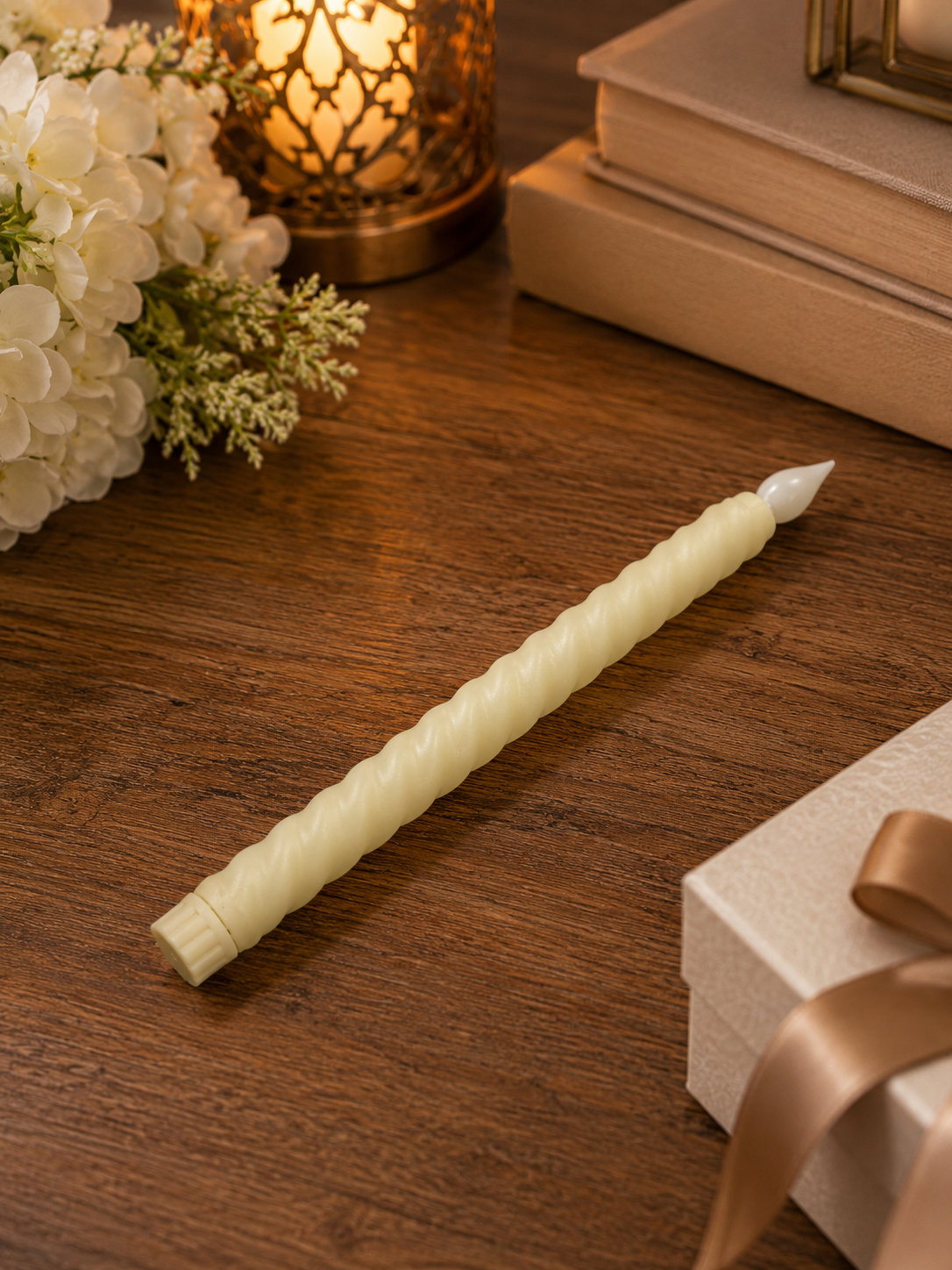 LED Spiral Candle – Luxury Decorative Light | Premium Home & Event Décor