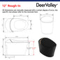 Luxury Smart Toilet with Auto Open & Close Lid, Heated Seat, Warm Water, and Wireless Remote DV-1S0160B-V3