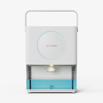 SOICARE Dehumidifier, 3.2L Water Tank, 7-Colour LED Night Light, HEPA Filter, 220V/50W, White