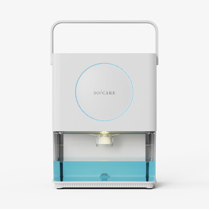 SOICARE Dehumidifier, 3.2L Water Tank, 7-Colour LED Night Light, HEPA Filter, 220V/50W, White