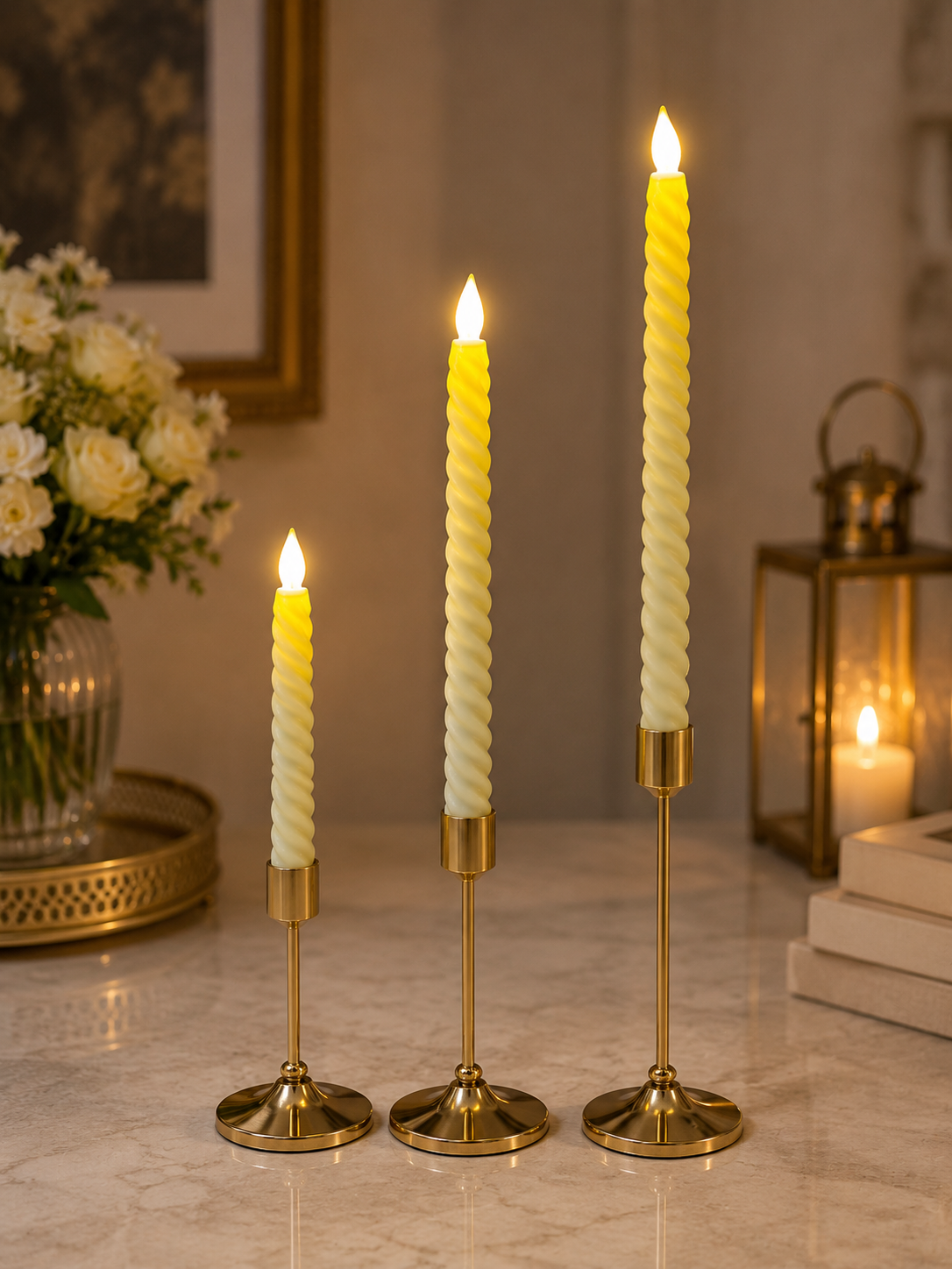 LED Spiral Candle – Luxury Decorative Light | Premium Home & Event Décor