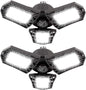 LED Garage Lights - 6000 Lumen 6500K Daylight 60W, Three Leaf Led Garage Ceiling Lights, Pack of 2