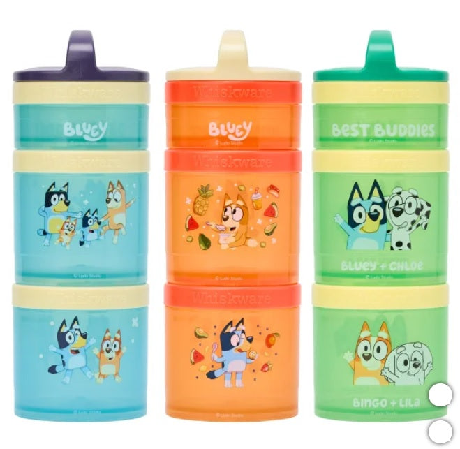 Whiskware Bluey Snack Container, 3-pack