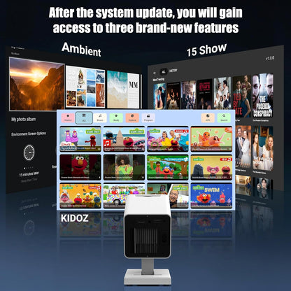 Mini Projector 4K Portable – WiFi6 Bluetooth 5.4 Home Cinema Smart Projector for Phone PC HDMI USB Laptop – 130" Screen with Auto Keystone