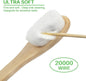 SWKJ 4 Pcs Soft Bamboo Micro-Nano Toothbrushes, Extra Soft Toothbrush with 20000 Bristles Designed for Sensitive Gums Kids Adults