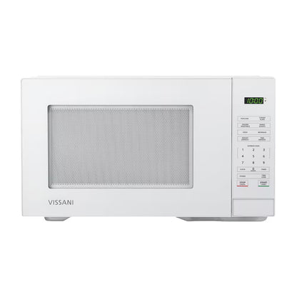 Vissani 1.1 cu. ft. Countertop Microwave Oven in White - PuriLite