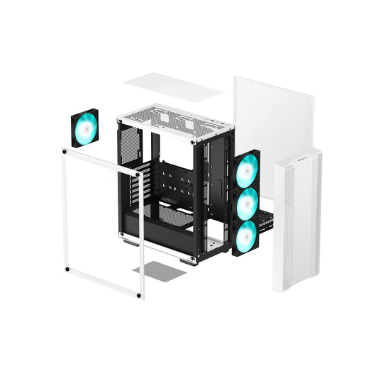 DeepCool-CC560-V2-White-Mid-Tower-ATX-PC-Case-Tempered-Glass
