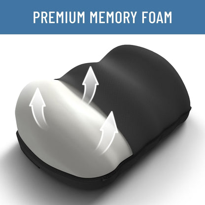 Everlasting Comfort Memory Foam Foot Rest – Ergonomic Under Desk Footstool with Massage Nodes, Non-Slip, Washable Cover