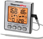 ThermoPro TP16S Digital Meat Thermometer for Cooking and Grilling, BBQ Food Thermometer with Backlight and Kitchen Timer, Grill Temperature Probe Thermometer for Smoker, Barbecue, Oven, Cookware